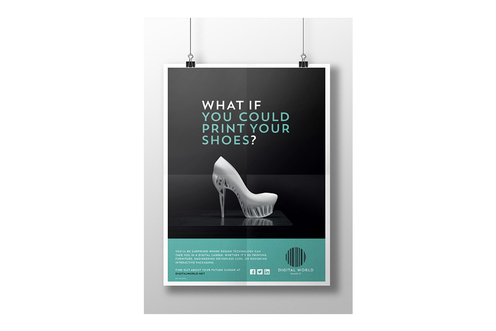 Digital World brand identity poster 2