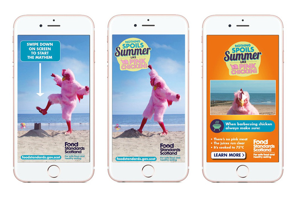 Food Standard Scotland Pink Chicken campaign app