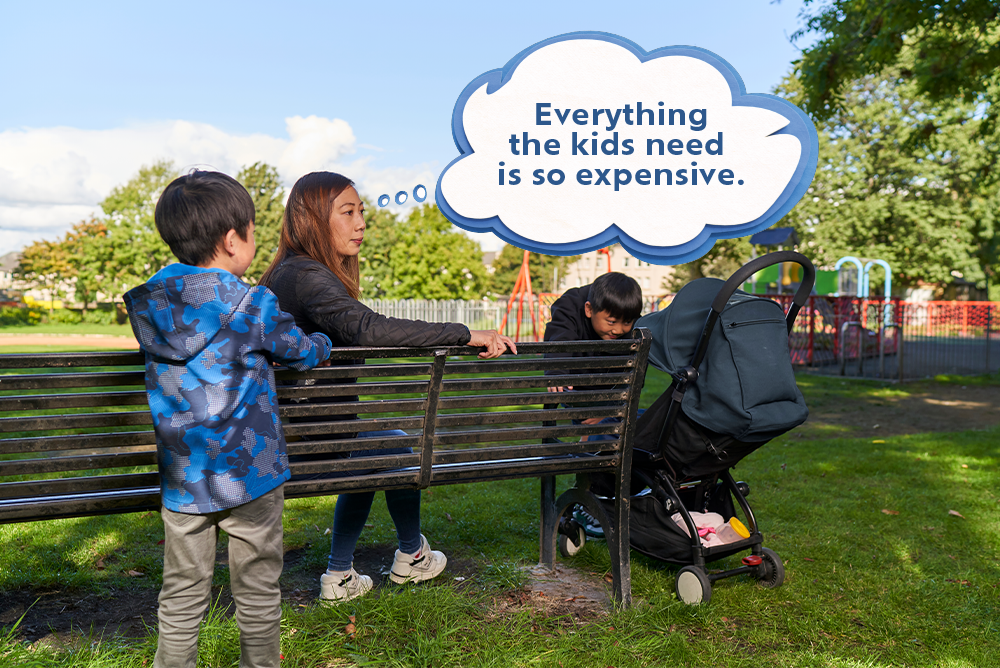 People sitting on the bench